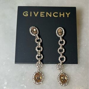 Givenchy Gold and Chain Drop Earrings